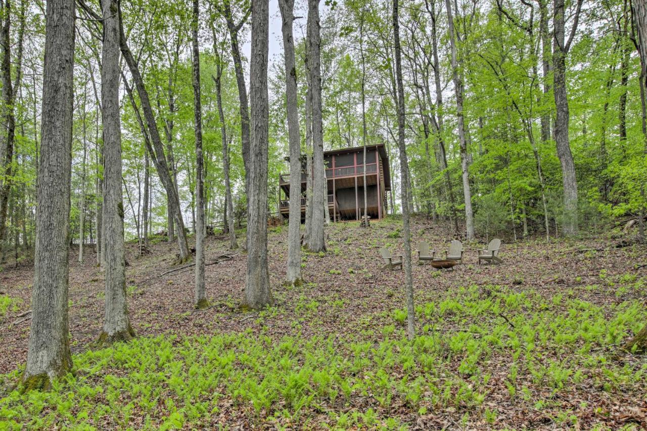 Peaceful Blue Ridge Cabin With Decks And Fire Pit المظهر الخارجي الصورة